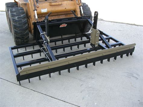 dirt rake for skid steer|rake attachment for skid steer.